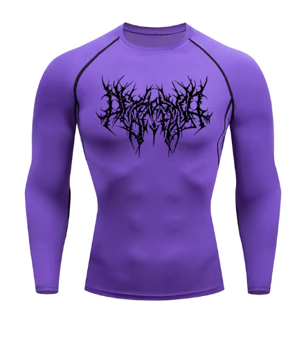 Unlock your ultimate physique with the Shadow Core Compression Rashguard. Engineered for those who embrace the dark gym aesthetic, this premium training shirt combines aggressive style with elite performance.  Why you'll love it: • Ultra-Compression Fit: