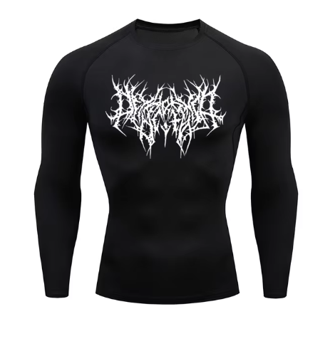 Unlock your ultimate physique with the Shadow Core Compression Rashguard. Engineered for those who embrace the dark gym aesthetic, this premium training shirt combines aggressive style with elite performance.  Why you'll love it: • Ultra-Compression Fit: