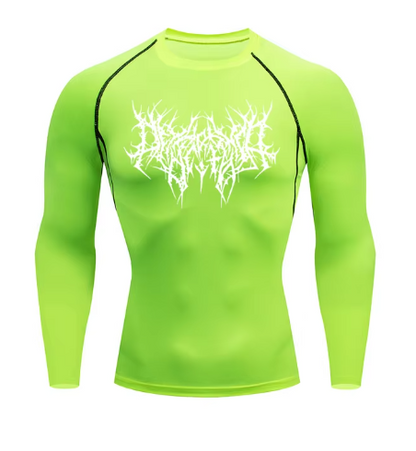 Unlock your ultimate physique with the Shadow Core Compression Rashguard. Engineered for those who embrace the dark gym aesthetic, this premium training shirt combines aggressive style with elite performance.  Why you'll love it: • Ultra-Compression Fit: